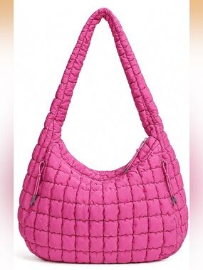 Quilted Puffer Shoulder Bag